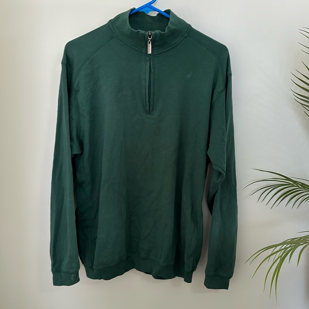 BERMUDA SANDS Green Quarter Zip Pullover